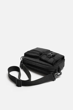 FABRIC CROSSBODY BAG WITH POCKETS - Zara фото 2