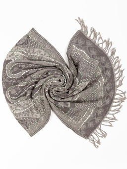 Палантин с вышивкой (шерсть вареная) в ассортименте № Тк906/74