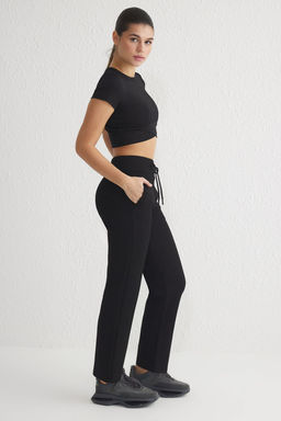 Siyah Dalg?c/Scuba Kumas Cepli ve Baglamal? Spor Orme Esofman Alt? THMSS25EA00005
