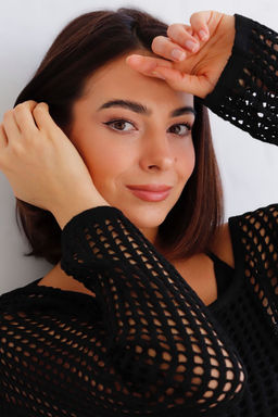 Martichelli Джемпер-сетка чёрный фото 3