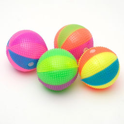Мячик светящийся для собак Цирковой, TPR, 6,5 см, микс цветов - Пижон фото 4