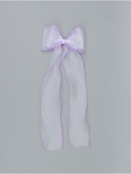 Бант для волос на заколке сиреневый, Холодное сердце