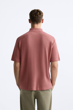 OPEN TEXTURED POLO SHIRT - Zara фото 6
