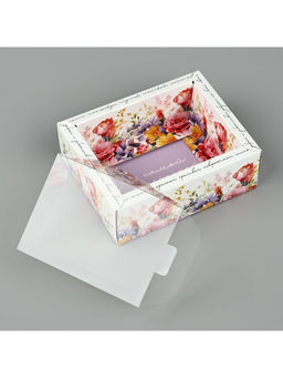 Цена за 5 шт. Коробка складная с пластиковой крышкой «Цветочные грёзы», 11.5 х 9 х 4 см
