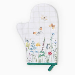 Варежка-прихватка Этель. Полевые цветы, 20?28 см, саржа, 100% хлопок, ватин 250 г/м?
