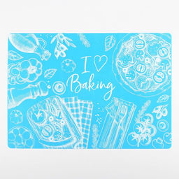 Силиконовый коврик для выпечки I love Baking, 64×45 см