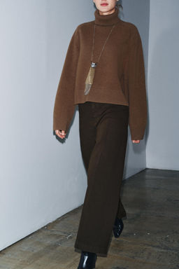 95% WOOL HIGH NECK JUMPER - Zara фото 9