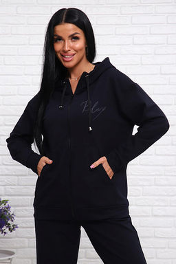 Костюм с брюками, футер с лайкрой 2-х нитка (00907, темно-синий) - Плиона фото 16