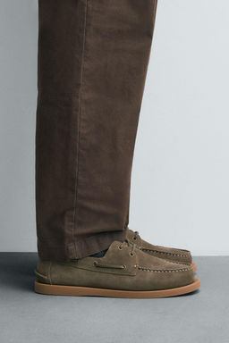 LEATHER DECK SHOES - Zara фото 9