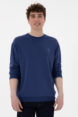 Erkek A__k Lacivert Sweatshirt Sepette S_rpriz _ndirim