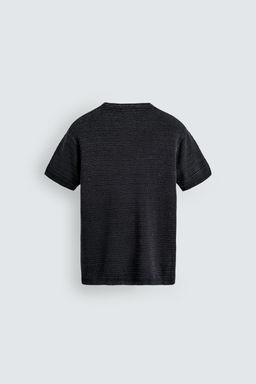 CAMISETA PUNTO ESTRUCTURA LAVADA / ?ndigo