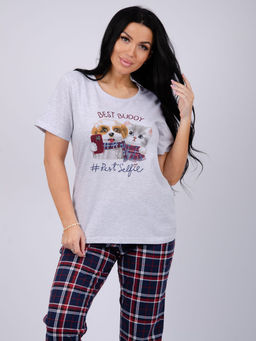 Пижама "Селфи 2" брюки, трикотаж