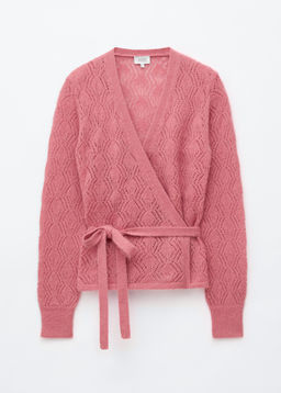 Mohair-Blend Pointelle Cardigan - H&m фото 2