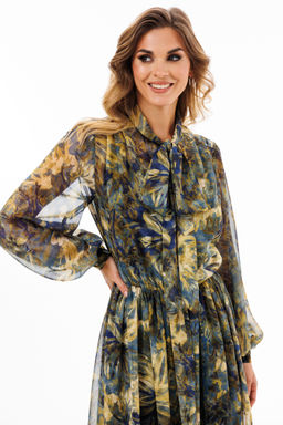 Платье Eola 2900 из шифона с принтом X-образного силуэта фото 3