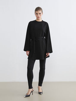 Bisiklet Yaka Kad?n Sweatshirt Tunik