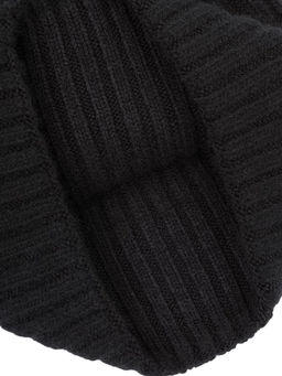 Шапка жен. пух енот+шерсть+виск LB-N88068 black
