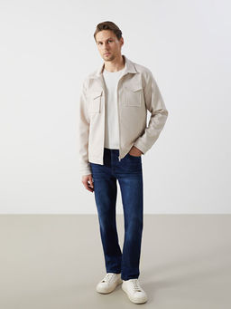 Slim Fit G?mlek Yaka Erkek Ceket