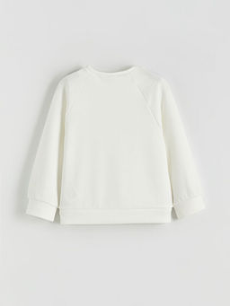 Bask?l? Soft Touch K?z ?ocuk Sweatshirt