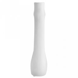 Ваза керамическая "Танзания" 350мл, 8х5,8см h25,5см, д/горла - 2,6см, матовая глазурь, цвет - белый, в коробке (Китай)