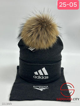 Комплект 2в1, включает шапку и снуд - Bruno фото 12