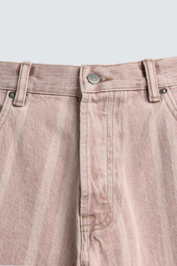 JEANS RELAXED FIT ESTAMPADO RAYAS / Rosa - Zara фото 9