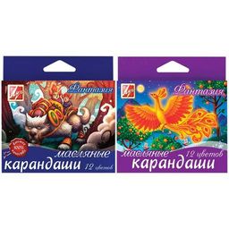 Карандаши восковые ЛУЧ Фантазия 12цв. (25С1520-08, ЛУЧ) на масляной основе