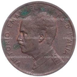 Монета 1 чентезимо 1915 года Италия