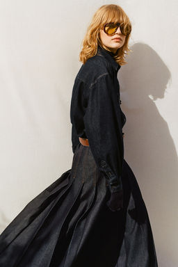 Falda denim tableada - H&m фото 4