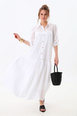 Платье NIKVA н800-6 молоко