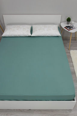 Простыня на резинке аквамарин 180х200 бязь 120гр/м Текстильная коллекция