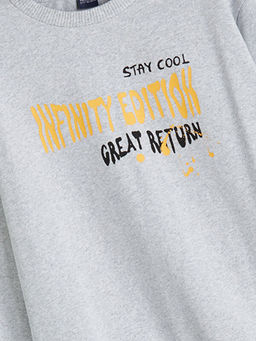 Bisiklet Yaka Erkek ?ocuk Sweatshirt