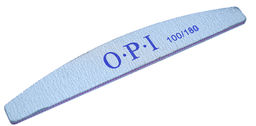 OPI, Пилка для искусственных ногтей 100/180 грит Лодка С РОЗОВОЙ ПОЛОСОЙ, цвет: серый