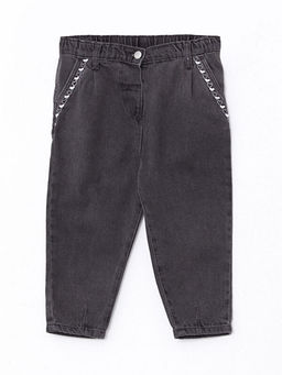 Beli Lastikli Nak?? Detayl? K?z Bebek Jean Pantolon - Waikiki фото 3