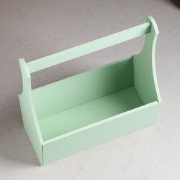 Кашпо деревянное Виллиан Лонг, с ручкой, 2512,510(28) см Оливковый - Дарим красиво фото 3