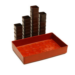 Набор для рассады: стаканы по 70 мл (24 шт.), поддон 29.5×20 см, МИКС