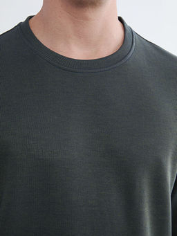 Bisiklet Yaka Erkek Sweatshirt