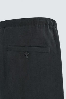 PANTAL?N FLUIDO RELAXED FIT / Negro - Zara фото 10