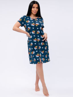 Халат "Красотка 11" бананы, трикотаж