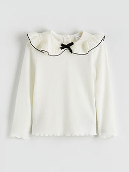 Bebe Yaka Dokulu K?z ?ocuk Ti??rt