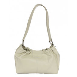 Сумка женская натуральная кожа XYN-3575, 1отд+еврокарман, плечевой ремень, молочный SALE 264903 - Adelia фото 6