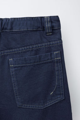 BERMUDA PESPUNTES CONTRASTE / Azul - Zara фото 4