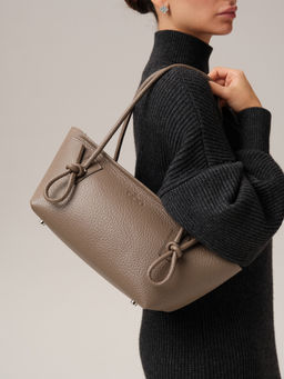 Кожаная сумка Linda DBR 31340 тауп