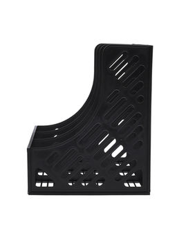 Лоток вертикальный, 3-х секционный, разборный, чёрный