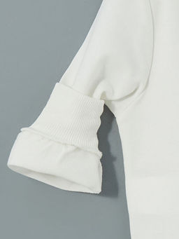 Bisiklet Yaka Bask?l? Erkek ?ocuk Sweatshirt