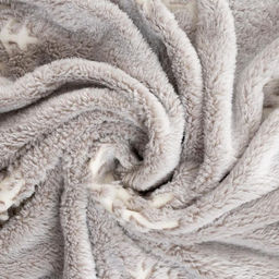 Плед светящийся в темноте Этель Снежинки 200*220 см,100% п/э, корал-флис, 220 гр/м2  фото 5