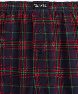 ATLANTIC 2GMB-013 Трусы боксеры Check - набор 2 шт. темно-зеленый + темно-синий  фото 5