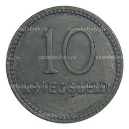Монета 10 пфеннигов 1917 года Германия Нотгельд Кайзерлаутерн
