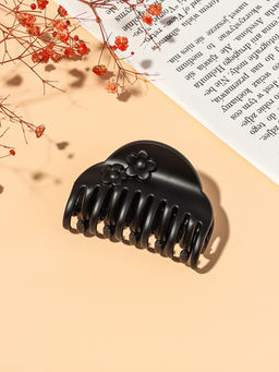 Цена за 12 шт. Крабик для волос «Ночка», два цветка, 6.8 см, матовый и глянец, МИКС