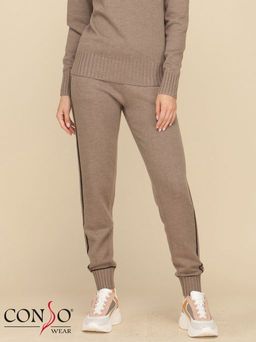 Conso/KS 190608 - cappuccino Костюм женский: джемпер+брюки фото 5