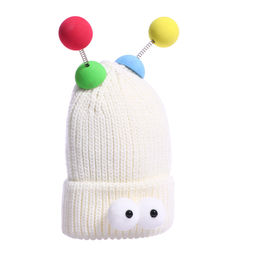 Карнавальная шапка Глазастик с рожками р-р 56-58, цвет белый - Simaland фото 2